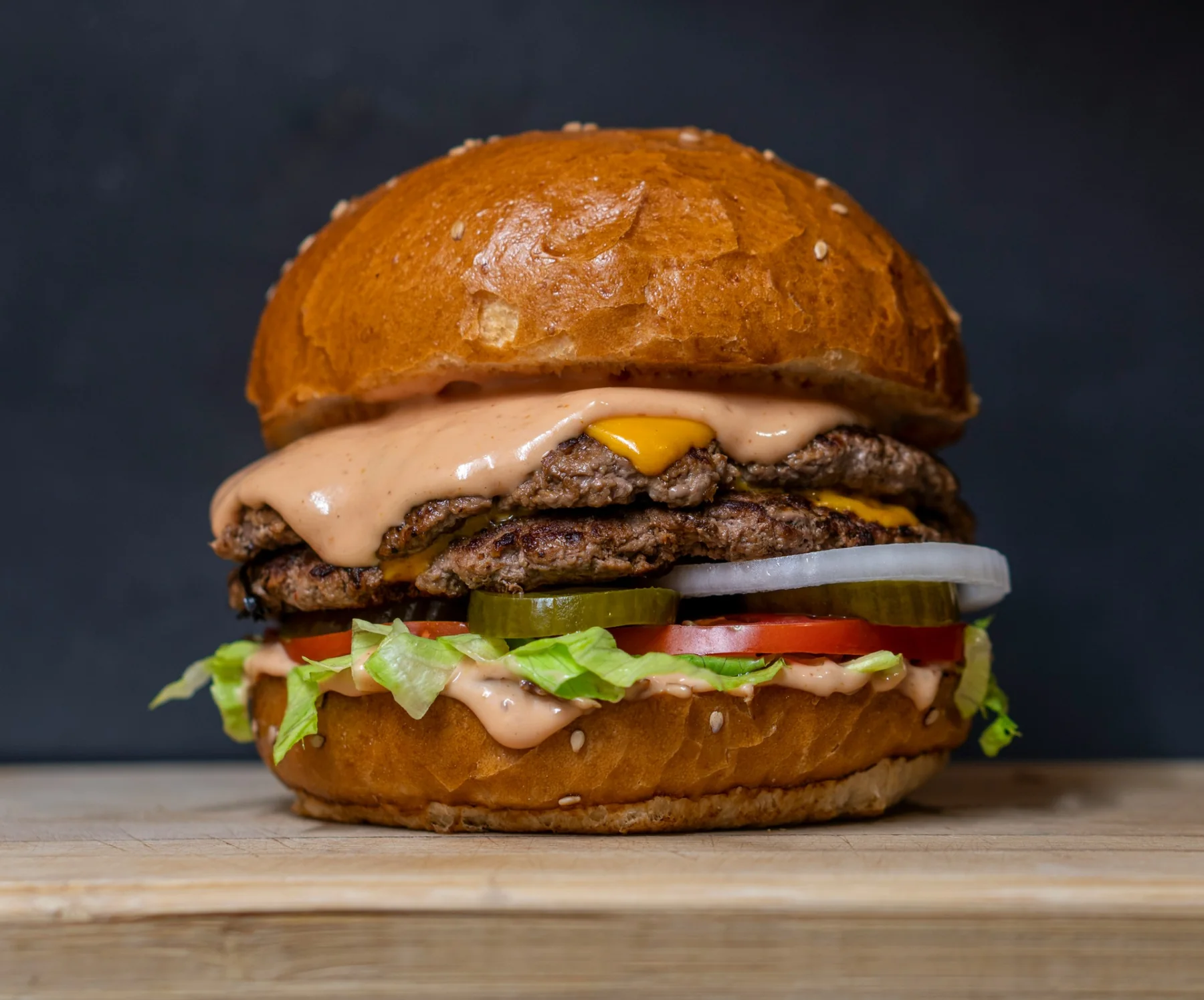 Classic double burger